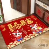 🧨新年快樂 🧨硅藻泥防滑地墊大門口吸水腳墊馬年入戶門家用抗髒墊進門速幹墊子