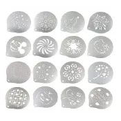 (店+)【桔比雜貨舖】蛋糕噴花模 糖粉篩 印花模具 咖啡拉花工具 烘焙裝飾模具 可可粉篩
