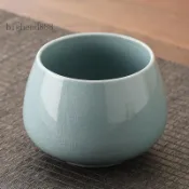 🎉可開發票#哥窯茶渣缸廢水缸茶洗中式復古筆洗茶杯陶瓷禪意水盂家用茶道配件