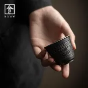 【小新茶具】舍己宜物日式手工跳刀杯復古主人杯家用品茗杯功夫具聞香杯