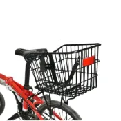冠穎單車)自行車後貨架籃子 後座架菜籃 寵物籃 學生書包後置物筐 腳踏車後置籃筐 藍框 後車筐 後車籃 單車後貨架菜籃