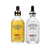 【THERA LADY】買1送1-重量升級版 24K奈米金箔精華液 100ml(大金瓶/大銀瓶/澳洲原廠公司貨)