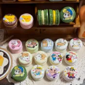 馬卡龍 線條小狗 蠟筆小新 黃油小熊 定制食玩 餅乾類