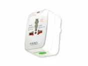 愛樂購 【太星電工MAXSTAR】AA301多國轉換 旅行用 插座(二腳扁型插/八字扁腳插/圓型雙腳插)