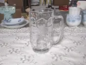 古瓷堂日本回流瓷器 日本SUNTORY三得利水晶啤酒杯 中古北海道進口水杯 日瓷收藏350ml 全品無瑕 6.1cm口徑 17.5cm高