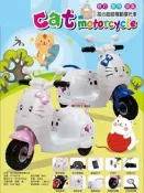 佳佳玩具 ----- 喵喵 貓咪 Hello Kitty 童車 電動機車 電動車 電動三輪車 摩托車【036588B】