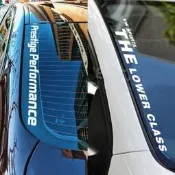 台灣現貨現貨⚡PRESTIGEPERFORMANCE 前檔貼 海拉風 後檔貼 直立貼 直式貼紙 英文字 幻彩色 u6 k