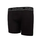 【MIZUNO 美津濃】男運動內褲 四角 平口-運動 訓練 黑灰(32TBBB9009)