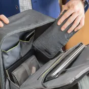 美國《TRAVELON》Urban三折3C收納包(灰) 旅遊 電子用品 零錢小物 收納袋