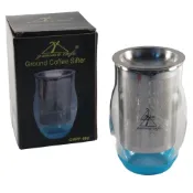 (店+)【愛鴨咖啡】Gamma Cafe 玻璃篩粉器 304不銹鋼篩粉杯 接粉杯 聞香杯 附防滑墊(篩粉杯 篩粉器 咖啡粉過濾器
