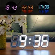 出清 3D立體數字LED時鐘 立體時鐘 電子鐘 掛鐘 立鐘 鬧鐘 數字鐘 3D時鐘 LED鐘 數字鐘 時尚工業風 時鐘