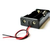 18650帶線電池盒 2節串聯 鋰電池盒 電池座帶引線 DIY雙節雙槽充電座  智能小車 Arduino【現貨】
