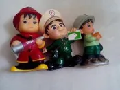二手2000年消防寶寶+2009/2000郵政寶寶公仔三支一起售