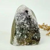 紅9⛰️烏拉圭紫晶鎮 帶財眼 晶鎮 天然 高級 茶色  山印 星空光  居家 風水 晶洞擺件 原礦⛰️(送底座)