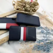 (店+)【Tommy Hilfiger】長夾 經典LOGO 皮革 零錢帶 多卡皮夾