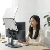 (店+)碳鋼筆電懸立支架 垂直懸掛立體散熱 防刮防震（筆電架/筆電立架/螢幕背掛支架/VESA支架/筆記型電腦架/雙螢幕支架）
