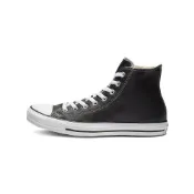 (店+)【CONVERSE】132170C Converse All Star Leather 皮質 經典百搭 高幫 帆布鞋 男女同款 黑白