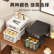 ⚡️桃園24H⚡️咖啡機置物架咖啡角桌面抽屜儲物架吧檯餐邊櫃膠囊咖啡茶包收納盒🏆破萬好評回購款