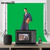 【今日下殺】銳騰 3米背景布3d綠幕背景布拍照綠布白布純色摳像布攝影布
