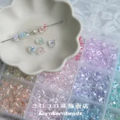 【コロkoro】｛串珠｝三角小石頭 碎石 造型珠子 飾品材料手工藝DIY