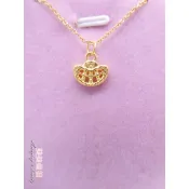 美美銀樓 9999黃金  元寶 算盤 造型墜子