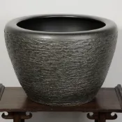 景德鎮陶瓷大水缸 可配實木座古法養魚盆 觀背魚睡蓮荷花專用 庭院造景美觀實用
