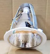 【舞光】E27燈座*1直崁崁燈空台，崁入孔150mm15公分LED崁燈，電鍍鏡面鋁反射燈罩，可搭LED燈泡，直立式崁燈