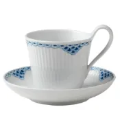 Royal Copenhagen 皇家哥本哈根 公主藍早餐杯碟250ml 陶瓷馬克杯 北歐杯碟 陶瓷杯盤 結婚禮物