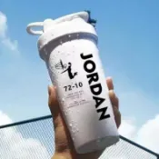 搖搖杯 健身搖搖杯 奶昔杯 搖杯 運動水壺 超大容量搖搖杯健身便攜刻度運動水杯蛋白粉體育學生耐摔塑料杯子