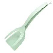 2 合 1 握把和翻轉鍋鏟鉗牛排煎蛋煎餅腳蹼鉗多功能家用廚房烹飪工具
