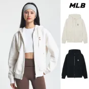 MLB 男女款 小Logo拉鍊連帽外套 守護者/洋基隊(3ATRB0444-兩款任選)【官方旗艦店】