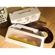 手繪風 長條蛋糕 3入蛋 月餅 杯子蛋糕 西點通用盒 焙人備好的party 包裝盒 K-425