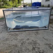 【快速出貨 可開發票】移動透明養魚池帆布魚池防水布蓄水池專用刀刮布養殖水池加厚鍍鋅