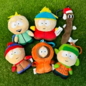 【CJTOYZ】現貨 南方公園 玩偶夾式吊飾 南方四賤客 黃金先生 South Park 鑰匙圈 娃娃 娃娃吊飾 掛飾