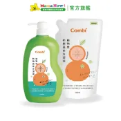 【Combi】植物性奶瓶蔬果洗潔液促銷組 (1000mlx1+800mlx1) 媽媽好婦幼用品連鎖