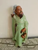 石灣公仔華佗，石灣窯，華佗陶瓷擺件，品相如圖所示，非全新，規格高：23公分，底部寬10.5，二手物品不退不換看