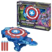 孩之寶NERF Marvel 漫威復仇者聯盟 漫威機甲打擊美國隊長爆炸之盾