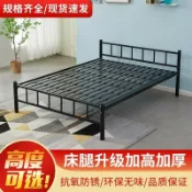 未來屋 【加高儲物】鐵藝床 不鏽鋼床 單人床 雙人床 簡約現代床架 電鍍工藝 帶抽屜收納 高腳設計 防潮防蟲 宿舍出租房適用 免工具安裝
