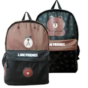 (店+)【LINE FRIENDS】熊大造型軟質後背包 收納包 旅行袋