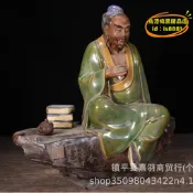 【優選】大量老款石灣窯手工製作陸羽茶仙做舊瓷器陶瓷石灣茶仙大擺件
