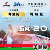 【SUN MARK 桑瑪克】隔熱紙 桑瑪克 SA-20  特殊車(車麗屋)
