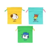 【sun-star】PEANUTS 史努比 W&B 束口袋(3款可選/日本進口/史努比/束口包/禮物袋)