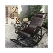(店+)含稅免運 躺椅/夏季躺椅/ 搖椅仿藤藤椅搖椅躺椅搖搖躺椅陽臺家用休閑藤編老人午睡逍遙椅子