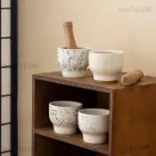 搗蒜器 研磨缽 搗碎器 搗缽 搗藥器 搗藥缽 磨蒜器 搗蒜泥神器蒜臼子搗蒜器石臼家用老式擂鉢手動擂辣椒皮蛋鉢搗蒜器