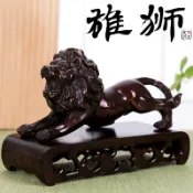 協貿國際日用品生活11館 純銅獅子金錢豹子汽車桌面擺件中控臺車內飾品招財保平安男女個性