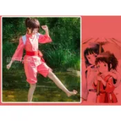 ♥萌妞朵朵♥兒童/成人神隱少女小千角色扮演服/千尋COS服套裝 小白龍 演出cosplay服裝 小千衣服萬聖節聖誕節