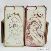 【UNIPRO】iPhone7 PLUS 5.5吋 迪士尼公主 愛麗絲 小美人魚艾莉兒 電鍍TPU 超質感手機殼 i7+