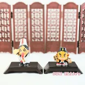 台灣／Q版神將公仔／三公分／七爺八爺／白無常黑無常／擺飾／模擬廟會