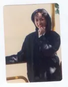(嫻96)   黎美嫻  3*5 沖洗照片一張，早期圓角相片，保存還不錯!