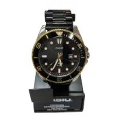 【新莊幸福店】CASIO 手錶 石英 MDV-106G 槍魚 附外盒、橡膠錶帶 黑色